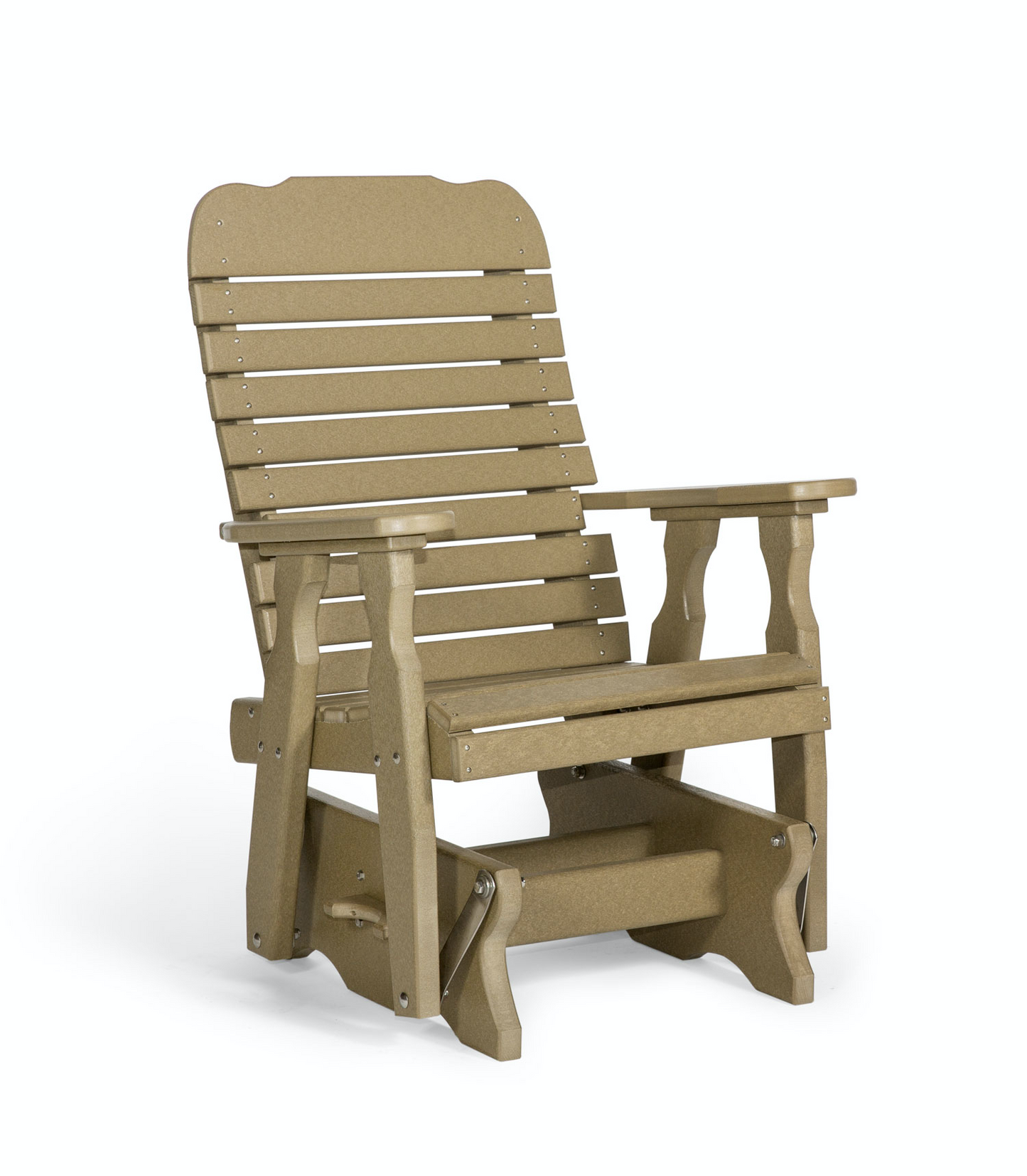 Leisure Lawns Amish Made Recycled Plastic Single Easy Glider Model #111 - LEAD TIME TO SHIP 4 WEEKS