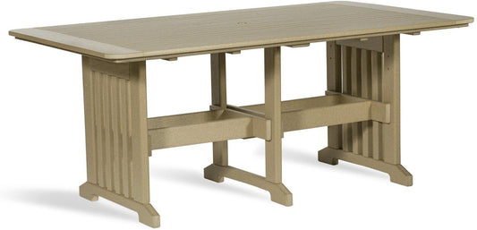 Leisure Lawns Amish Made English Garden Recycled Plastic 72" Table (Dining Height) Model #872D - LEAD TIME TO SHIP 4 WEEKS