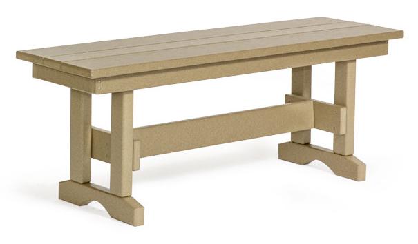 Leisure Lawns Amish Made Recycled Plastic 42" Dining Bench Model #164D - LEAD TIME TO SHIP 4 WEEKS