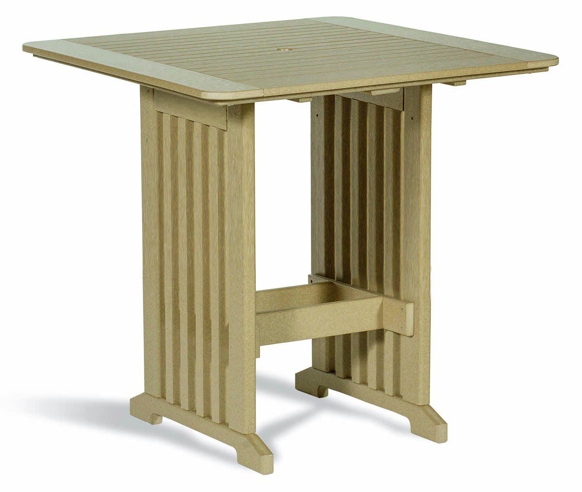 Leisure Lawns Amish Made Recycled Plastic 43" Square Table Model #843B (Bar Height) - LEAD TIME TO SHIP 4 WEEKS