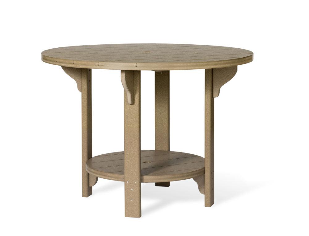Leisure Lawns Amish Made Recycled Plastic 48" Round Table Model #748C (Counter Height)- LEAD TIME TO SHIP 8 WEEKS OR LESS