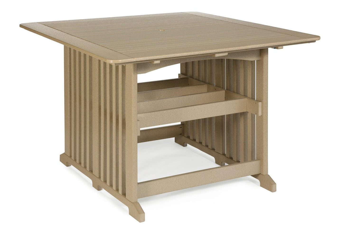 Leisure Lawns Amish Made Recycled Plastic 60" Square Table Model #855B (Bar Height) - LEAD TIME TO SHIP 4 WEEKS