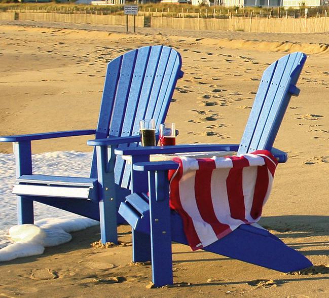 Leisure Lawns Amish Made Recycled Plastic Fan-Back Adirondack Chair Model #360 - LEAD TIME TO SHIP 4 WEEKS