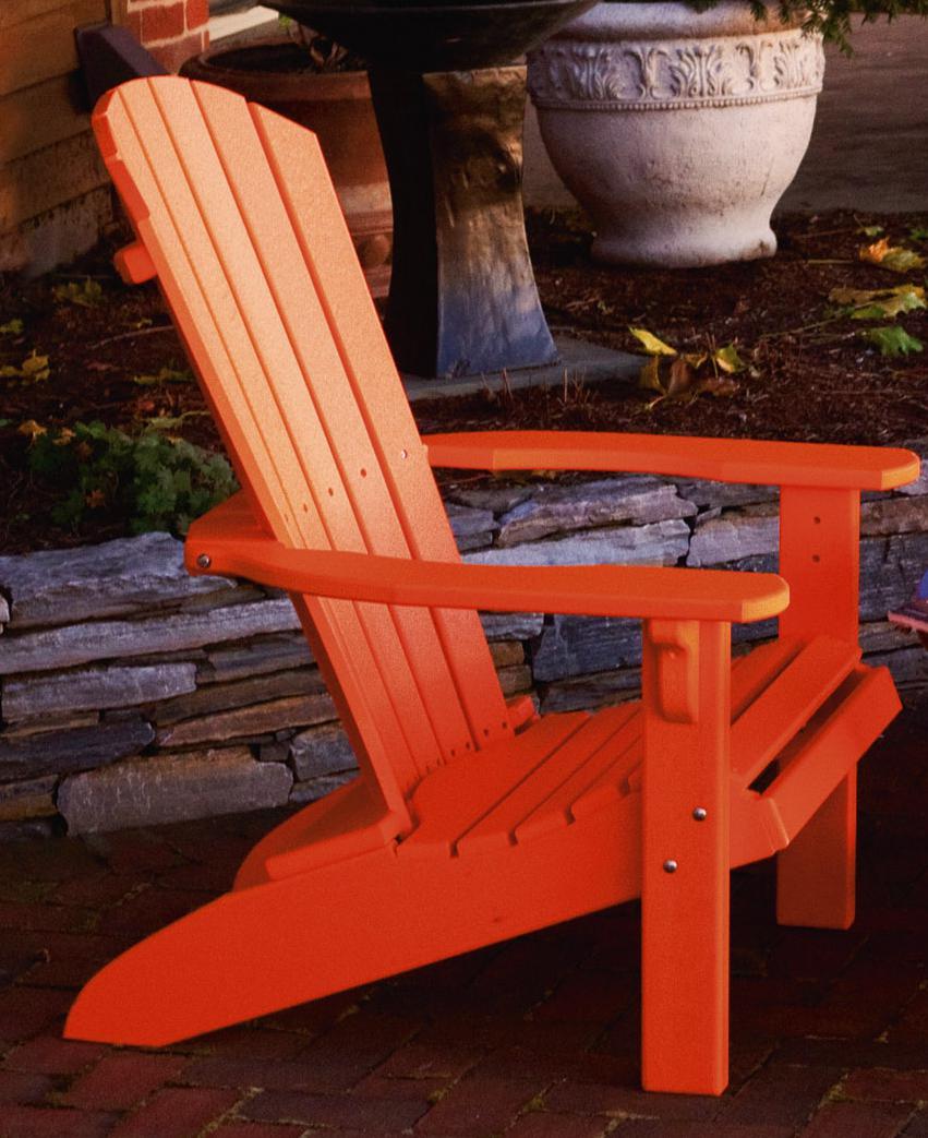 Leisure Lawns Amish Made Recycled Plastic Fan-Back Adirondack Chair Model #360 - LEAD TIME TO SHIP 4 WEEKS