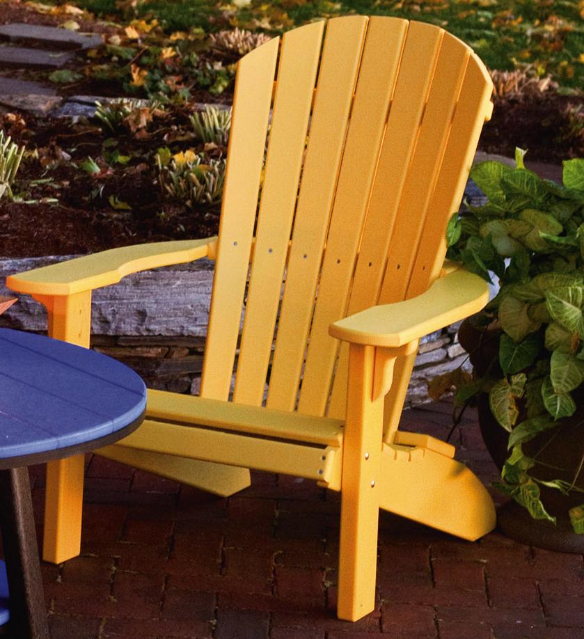 Leisure Lawns Amish Made Recycled Plastic Fan-Back Adirondack Chair Model #360 - LEAD TIME TO SHIP 4 WEEKS