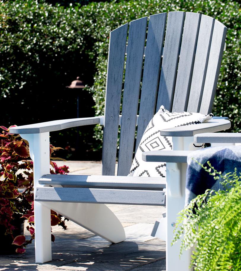 Leisure Lawns Amish Made Recycled Plastic Fan-Back Adirondack Chair Model #360 - LEAD TIME TO SHIP 4 WEEKS