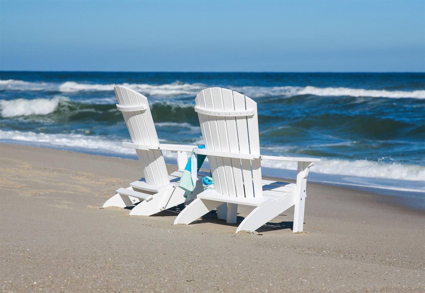 Leisure Lawns Amish Made Recycled Plastic Folding Fan-back Adirondack Chair Model #368 - LEAD TIME TO SHIP 4 WEEKS