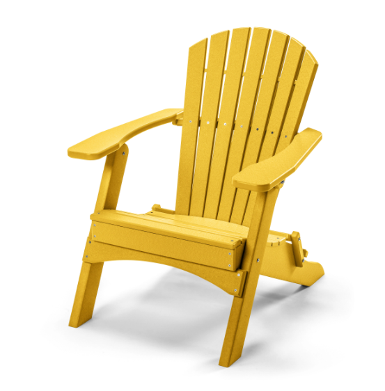 Perfect Choice Recycled Plastic Classic Folding Adirondack Chair - LEAD TIME TO SHIP 4 WEEKS OR LESS