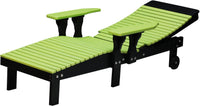 lounge chair limegreen on black tilted