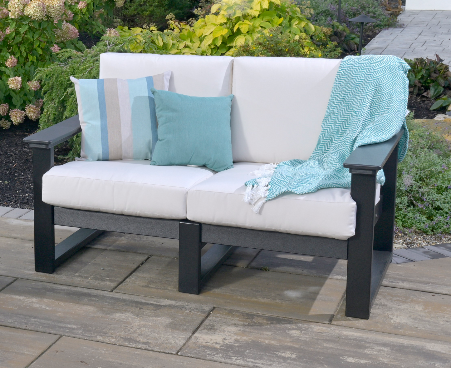 LuxCraft Recycled Plastic Lanai Deep Seating Loveseat - LEAD TIME TO SHIP 3 TO 4 WEEKS