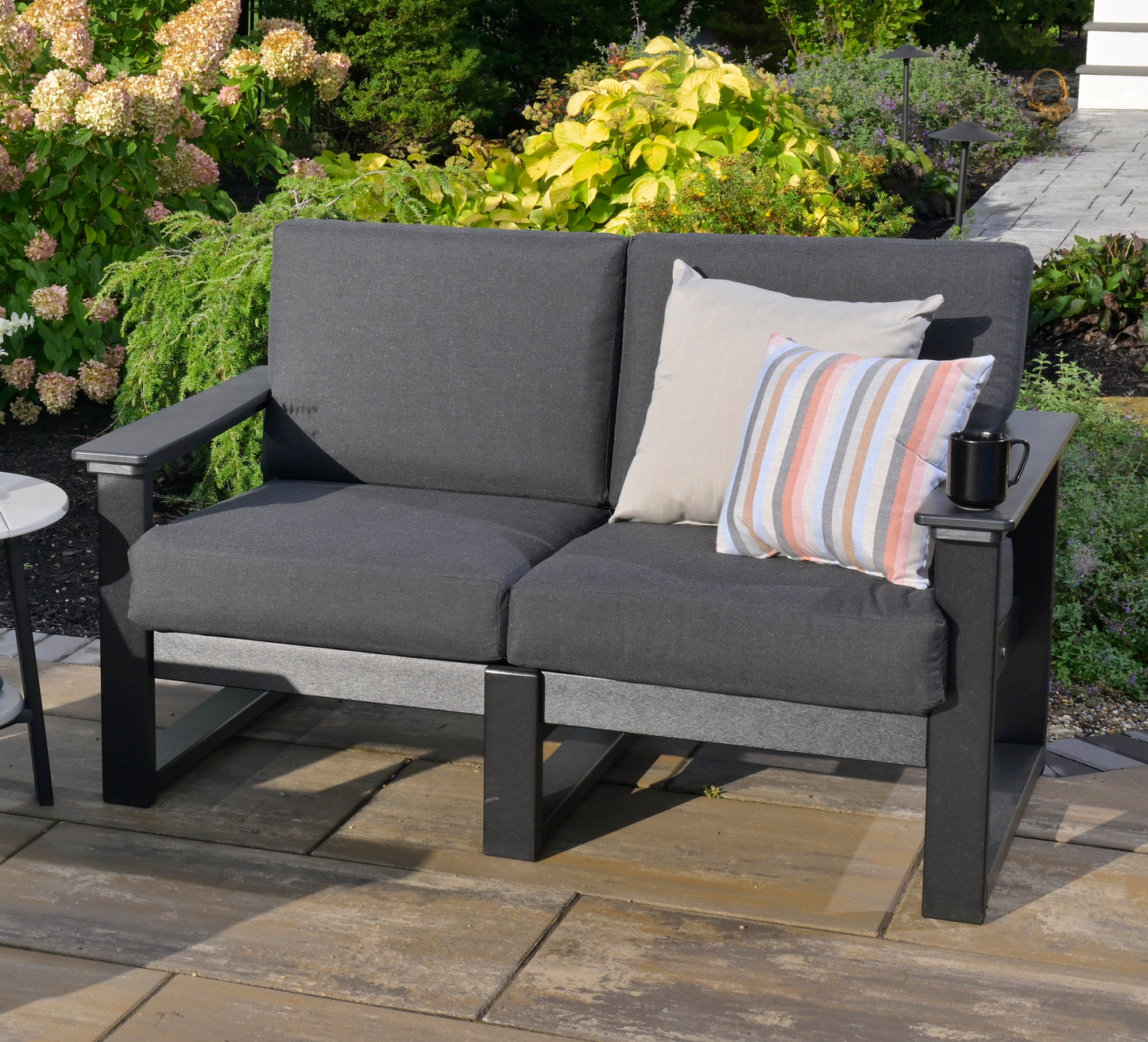 Deep seat loveseat patio cushions hot sale