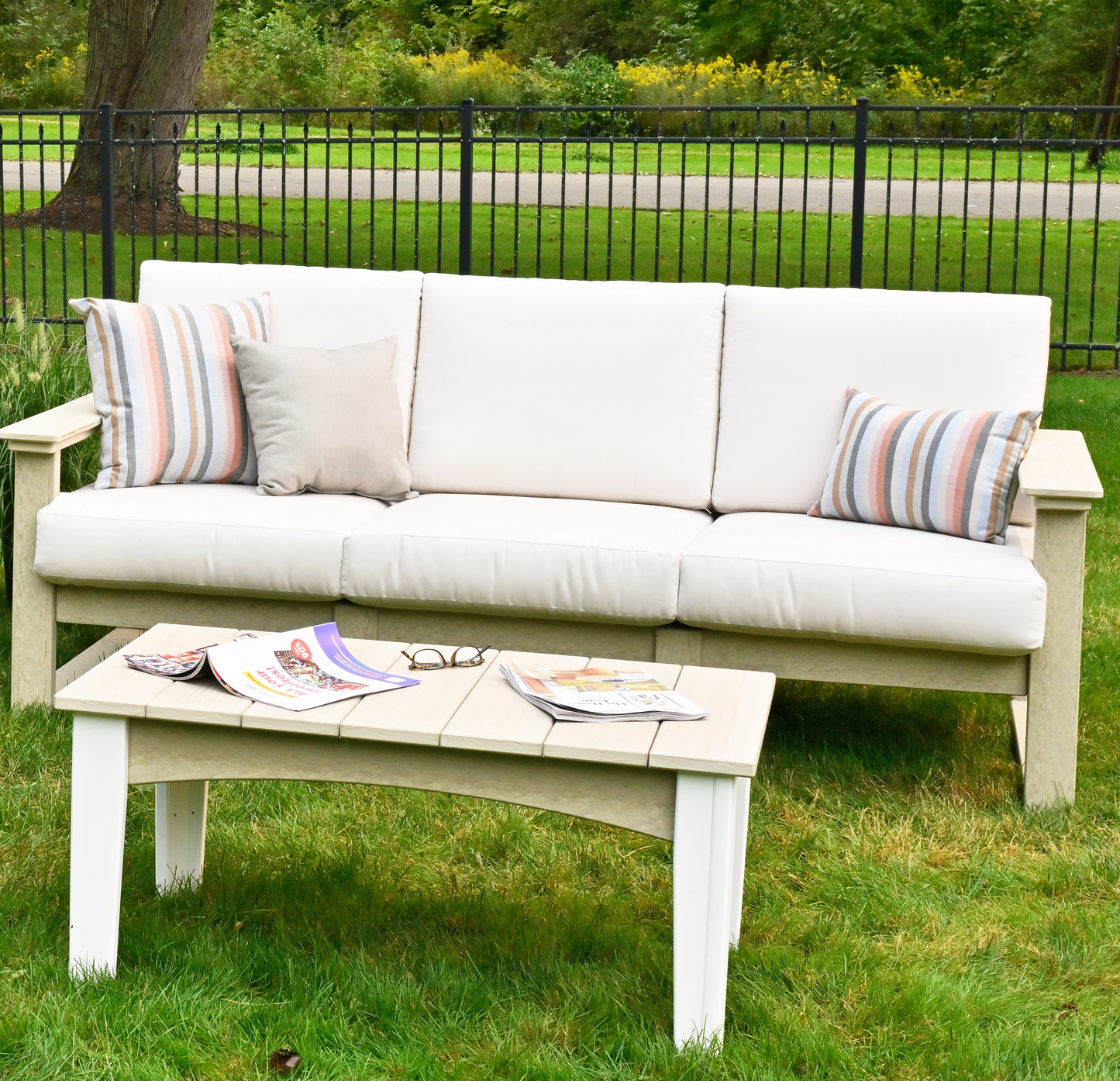 LuxCraft Recycled Plastic Lanai Deep Seating Sofa - LEAD TIME TO SHIP 3 TO 4 WEEKS