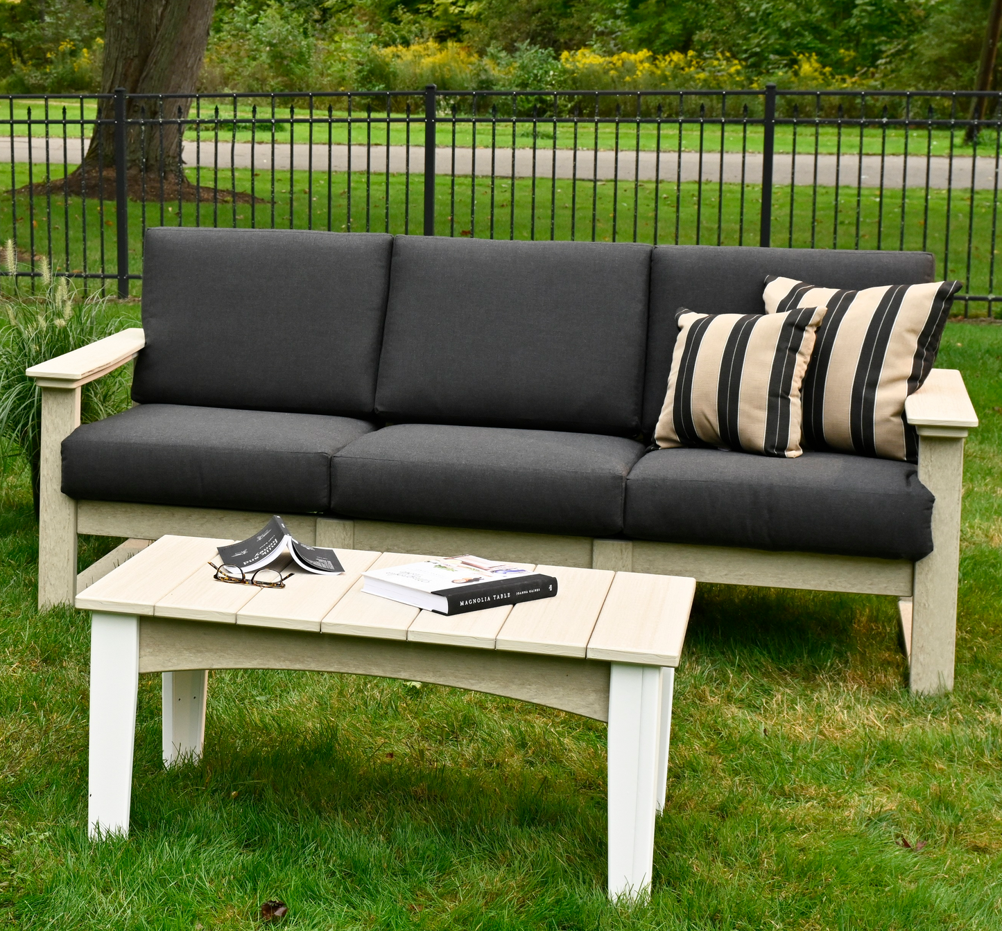 LuxCraft Recycled Plastic Lanai Deep Seating Sofa - LEAD TIME TO SHIP 3 TO 4 WEEKS