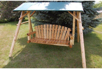 Moon Valley Rustic 5' Lawn Swing - Canopy Sold Separately - Rocking Furniture