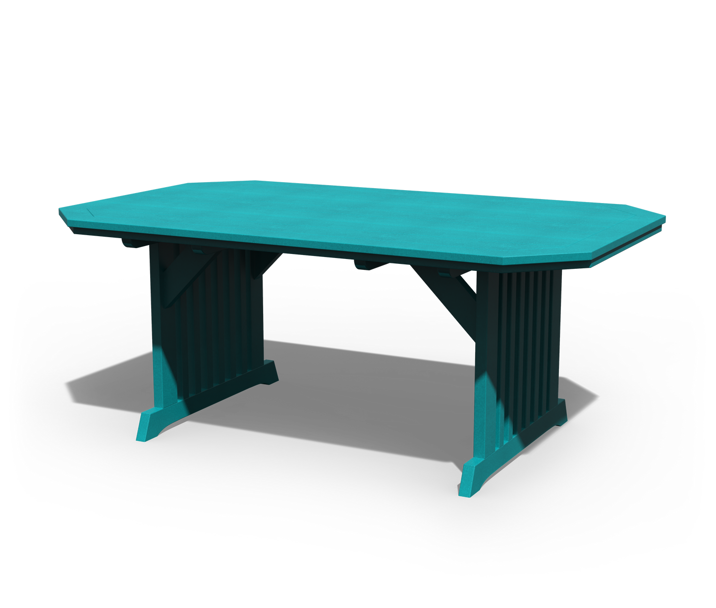 Patiova Recycled Plastic 4'x6' English Garden Dining Table - LEAD TIME TO SHIP 3 WEEKS