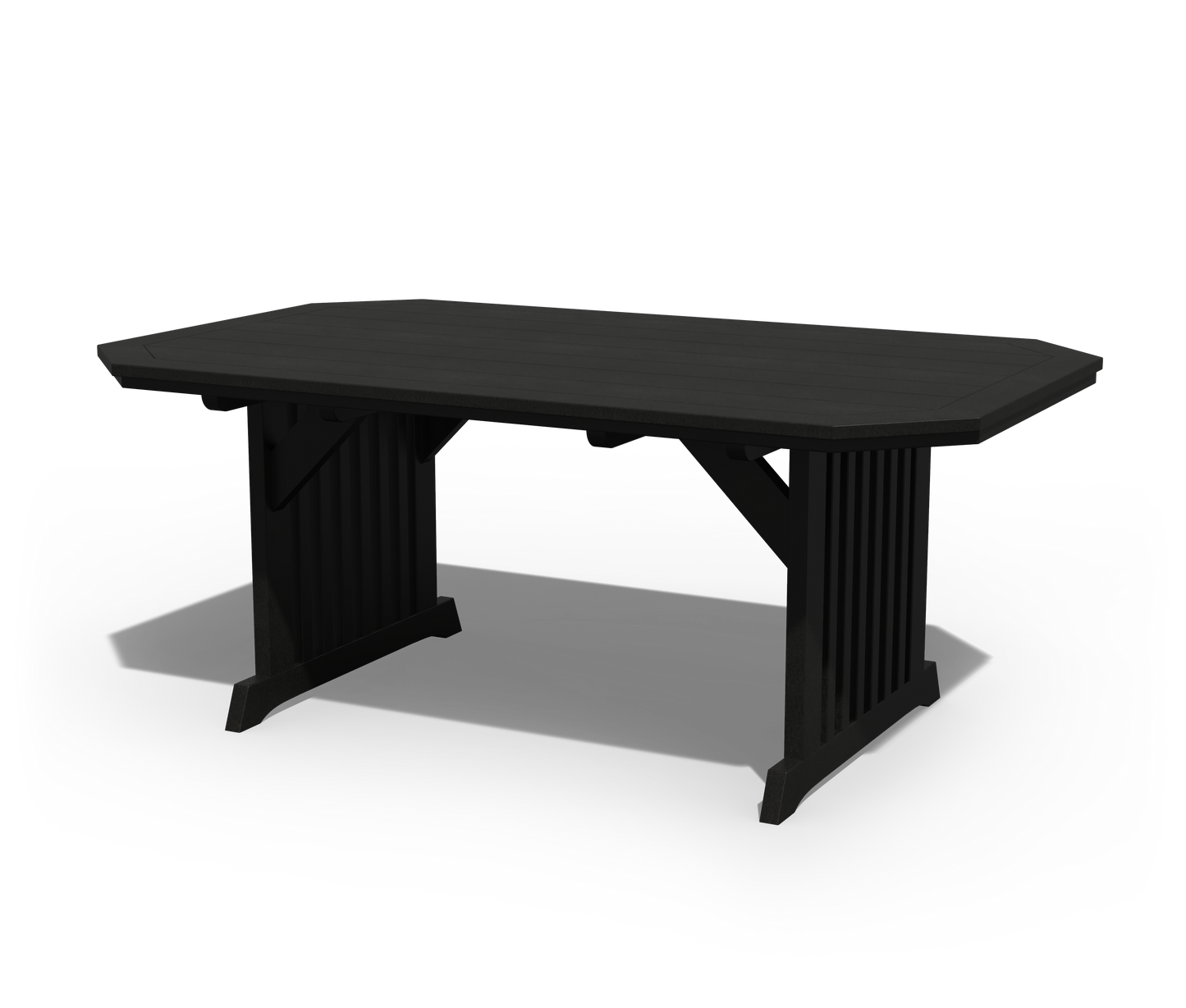 Patiova Recycled Plastic 4'x6' English Garden Dining Table - LEAD TIME TO SHIP 3 WEEKS