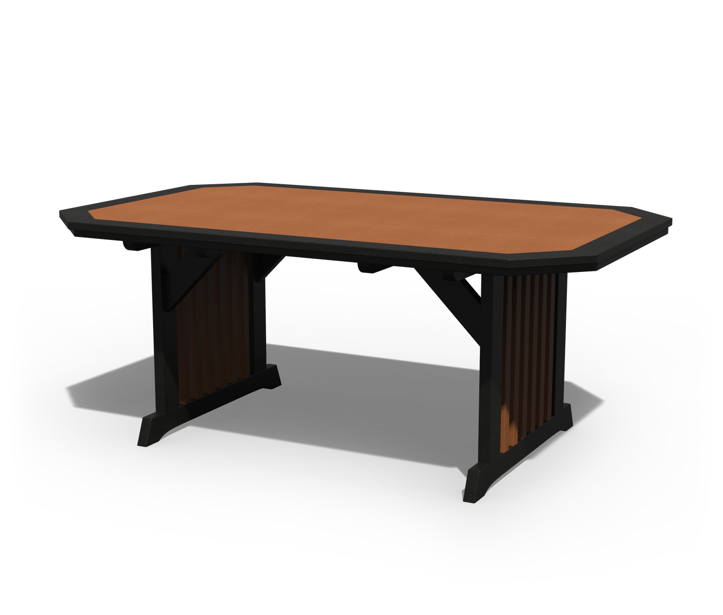 Patiova Recycled Plastic 4'x6' English Garden Dining Table - LEAD TIME TO SHIP 3 WEEKS