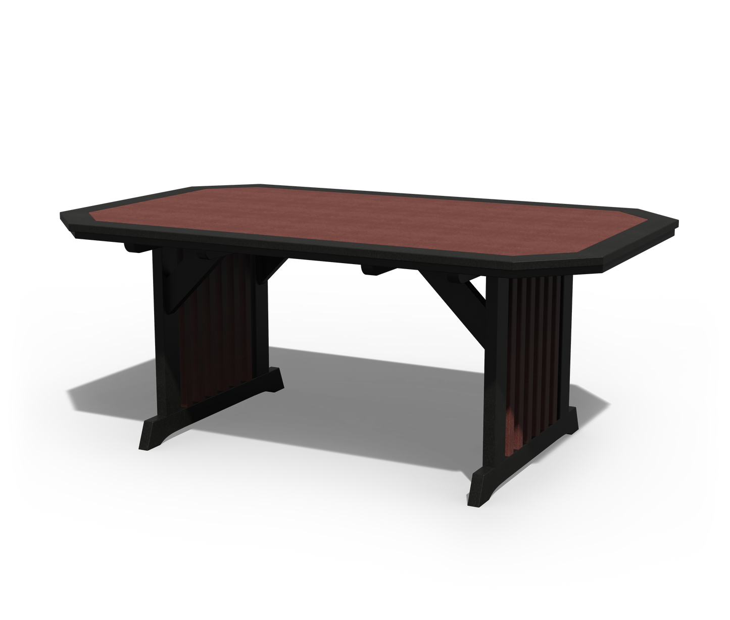 Patiova Recycled Plastic 4'x6' English Garden Dining Table - LEAD TIME TO SHIP 3 WEEKS