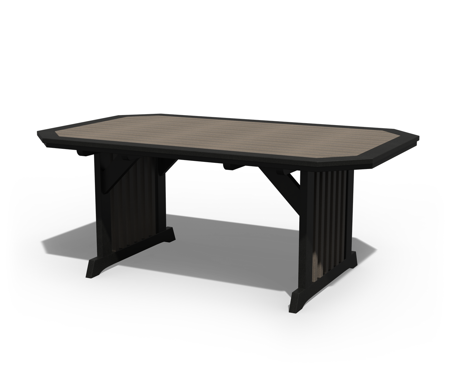 Patiova Recycled Plastic 4'x6' English Garden Dining Table - LEAD TIME TO SHIP 3 WEEKS