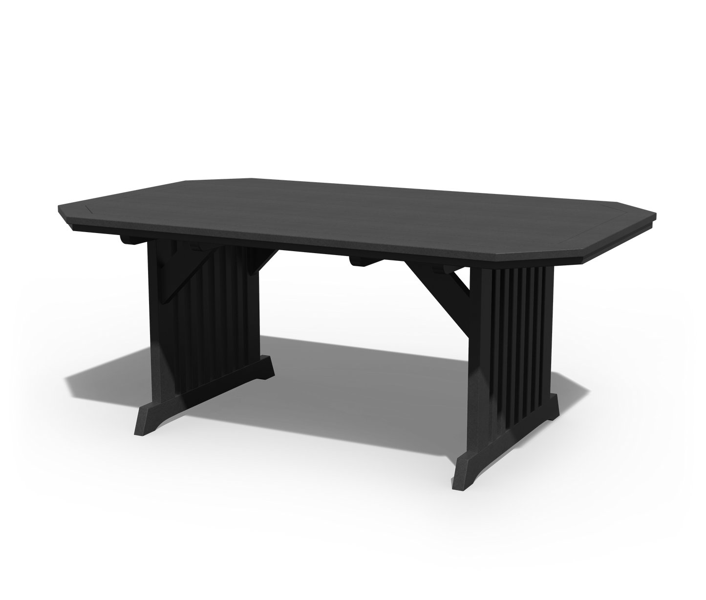 Patiova Recycled Plastic 4'x6' English Garden Dining Table - LEAD TIME TO SHIP 3 WEEKS