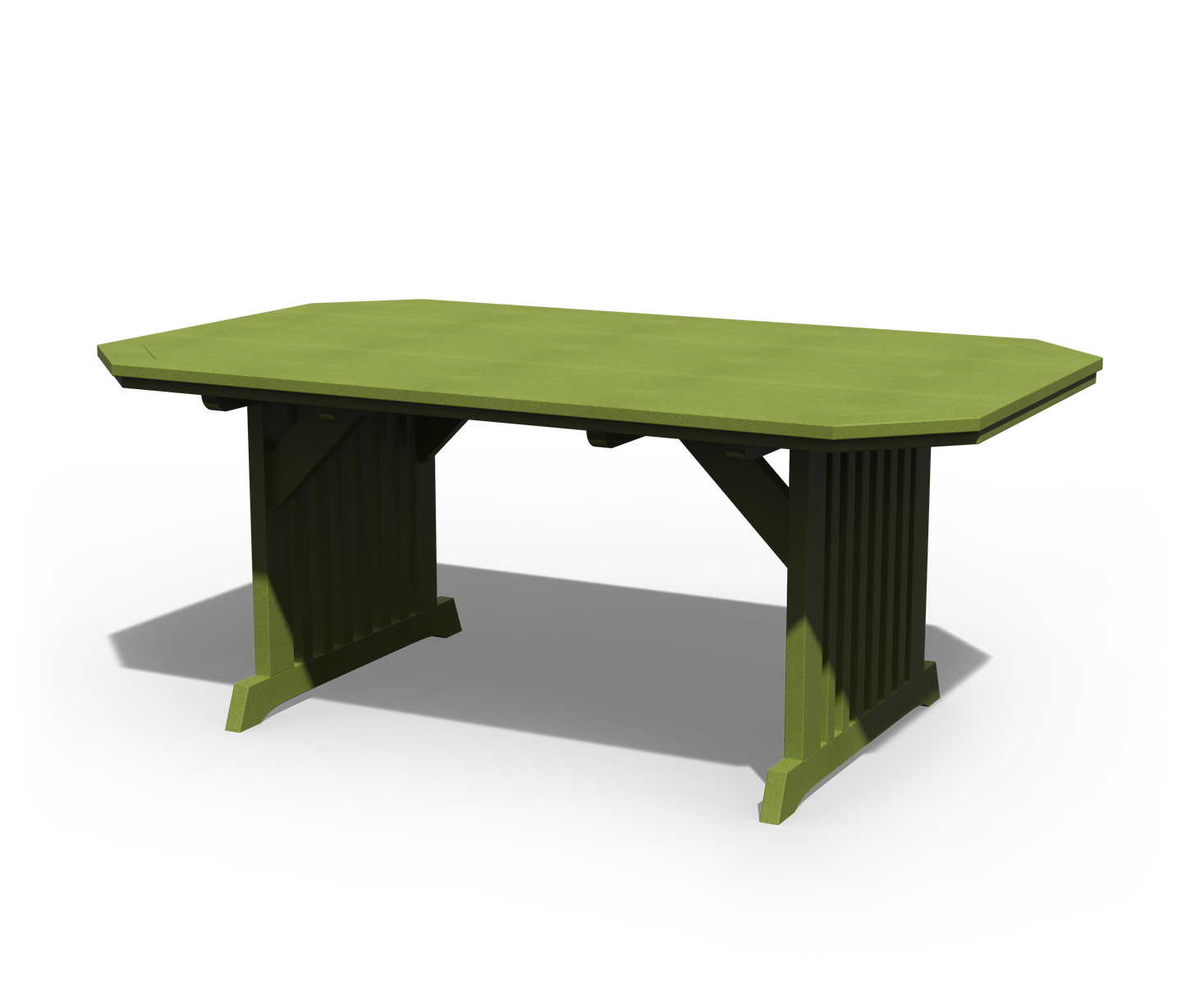 Patiova Recycled Plastic 4'x6' English Garden Dining Table - LEAD TIME TO SHIP 3 WEEKS