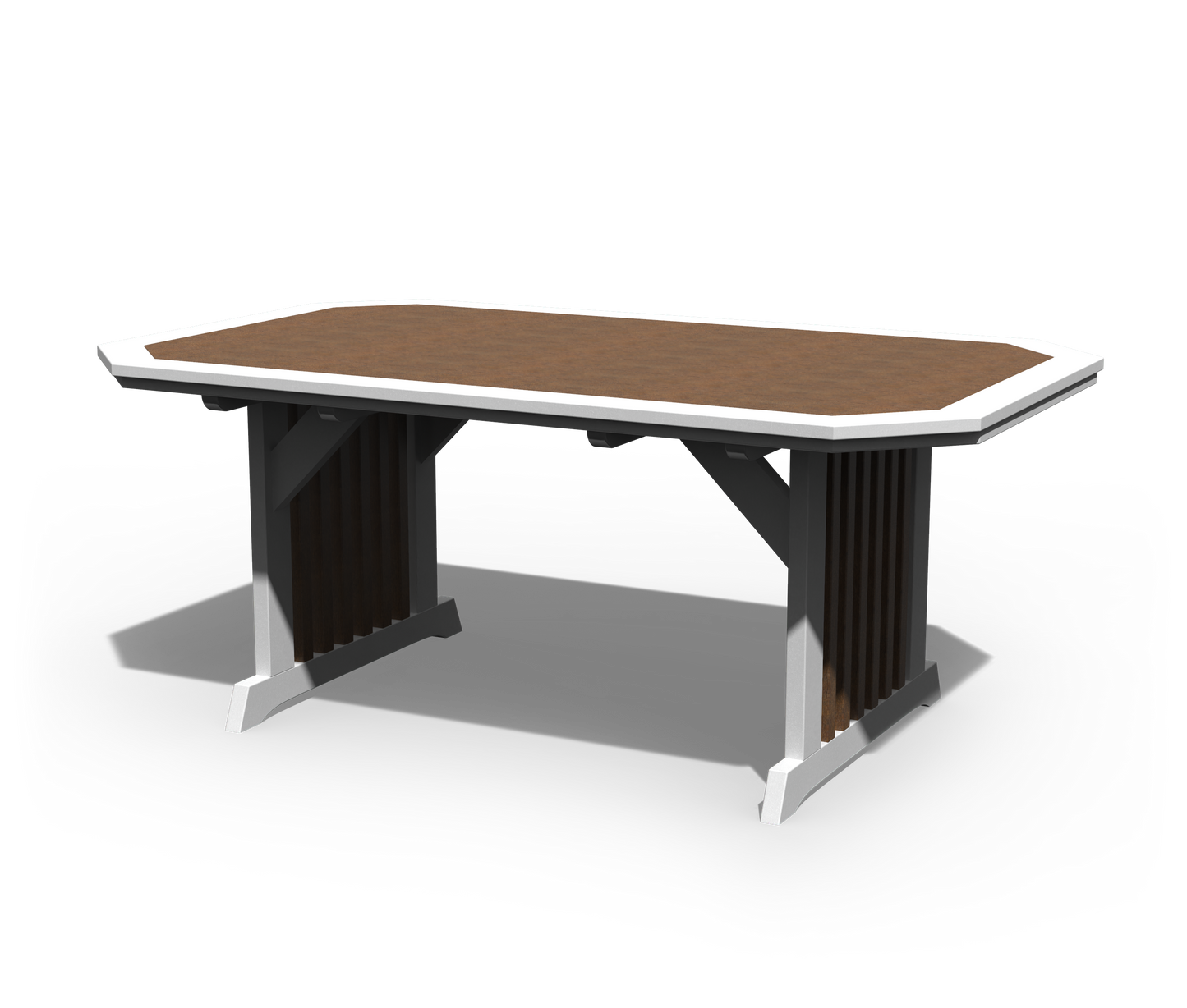 Patiova Recycled Plastic 4'x6' English Garden Dining Table - LEAD TIME TO SHIP 3 WEEKS