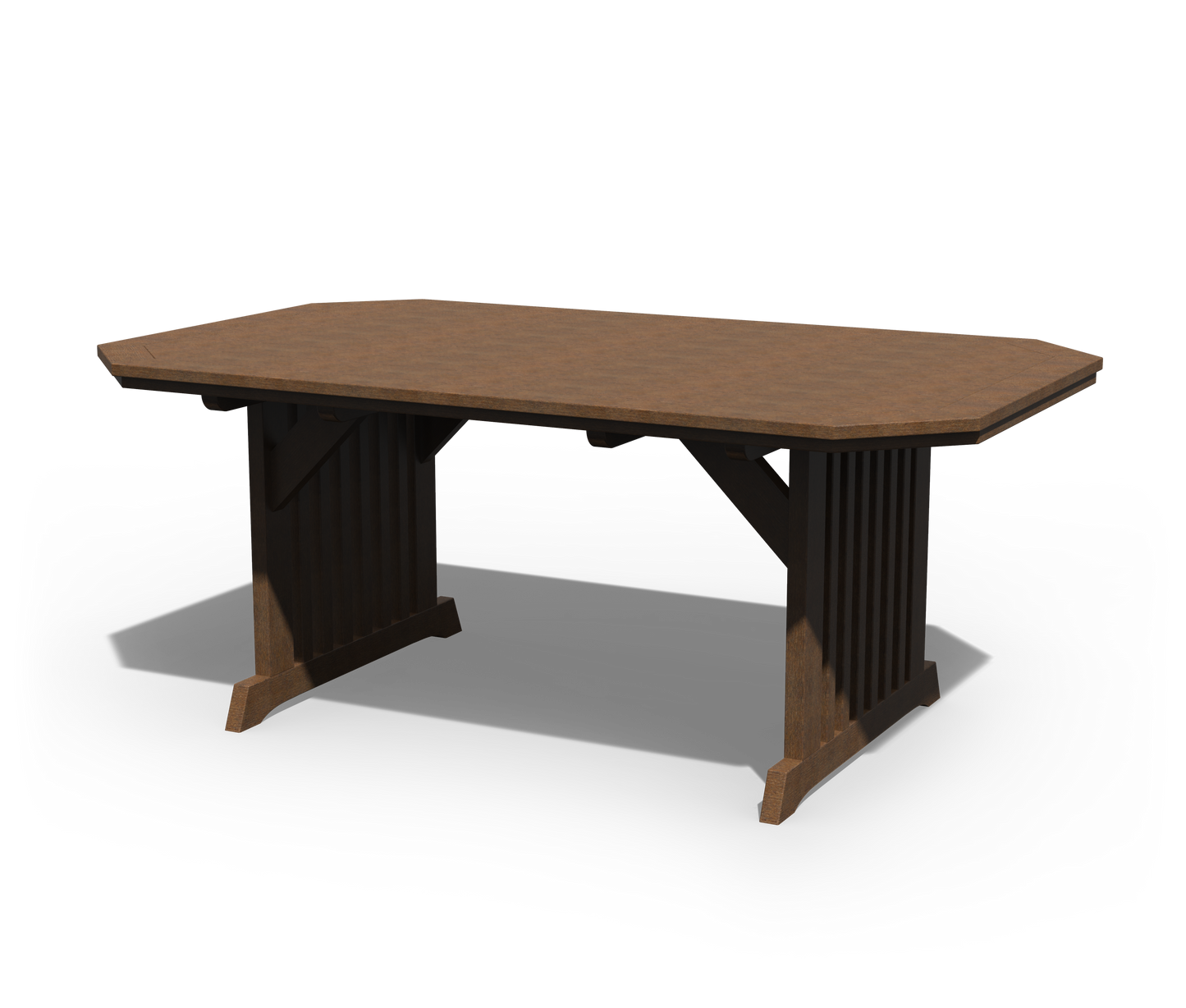 Patiova Recycled Plastic 4'x6' English Garden Dining Table - LEAD TIME TO SHIP 3 WEEKS
