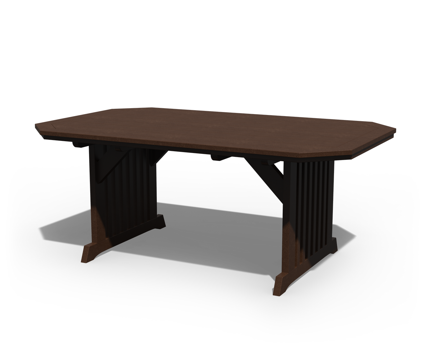 Patiova Recycled Plastic 4'x6' English Garden Dining Table - LEAD TIME TO SHIP 3 WEEKS