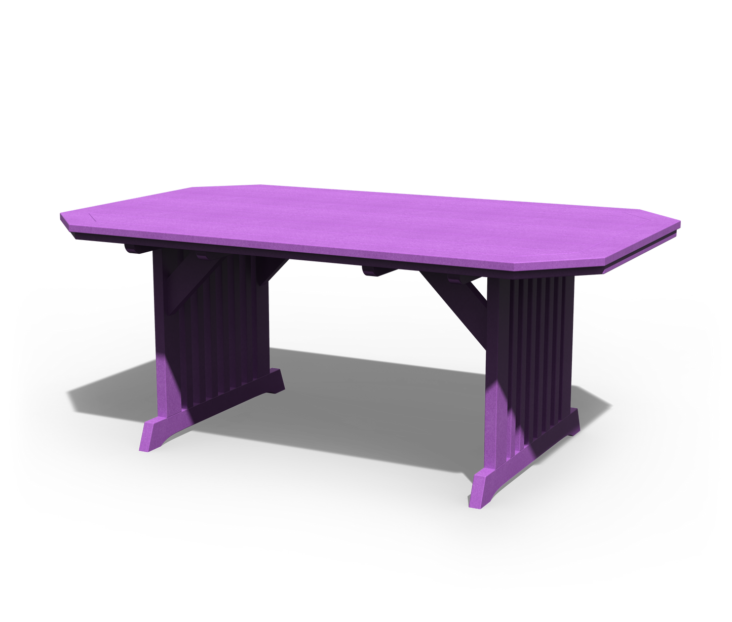 Patiova Recycled Plastic 4'x6' English Garden Dining Table - LEAD TIME TO SHIP 3 WEEKS