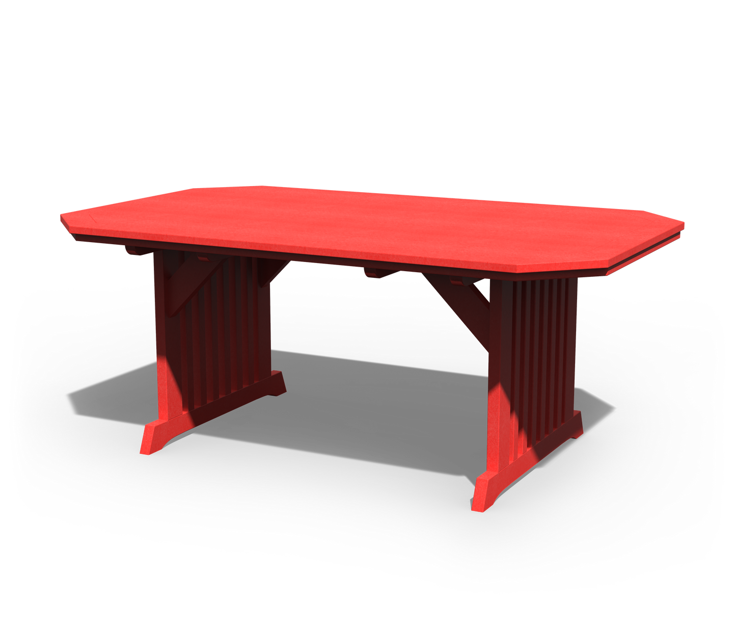 Patiova Recycled Plastic 4'x6' English Garden Dining Table - LEAD TIME TO SHIP 3 WEEKS