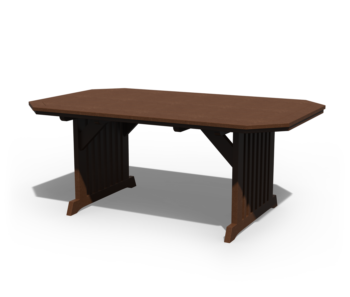 Patiova Recycled Plastic 4'x6' English Garden Dining Table - LEAD TIME TO SHIP 3 WEEKS