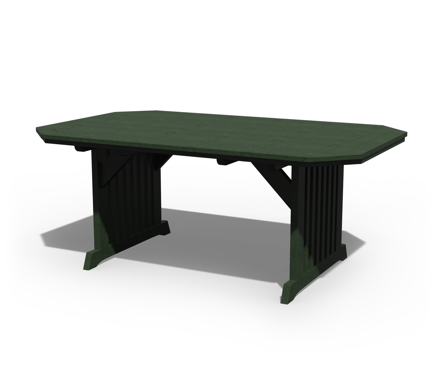 Patiova Recycled Plastic 4'x6' English Garden Dining Table - LEAD TIME TO SHIP 3 WEEKS
