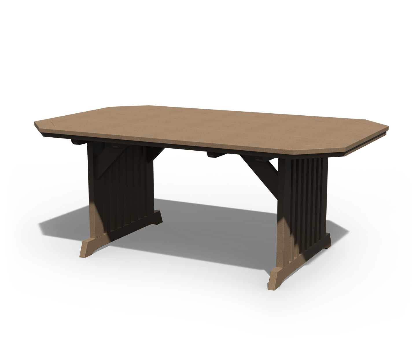 Patiova Recycled Plastic 4'x6' English Garden Dining Table - LEAD TIME TO SHIP 3 WEEKS