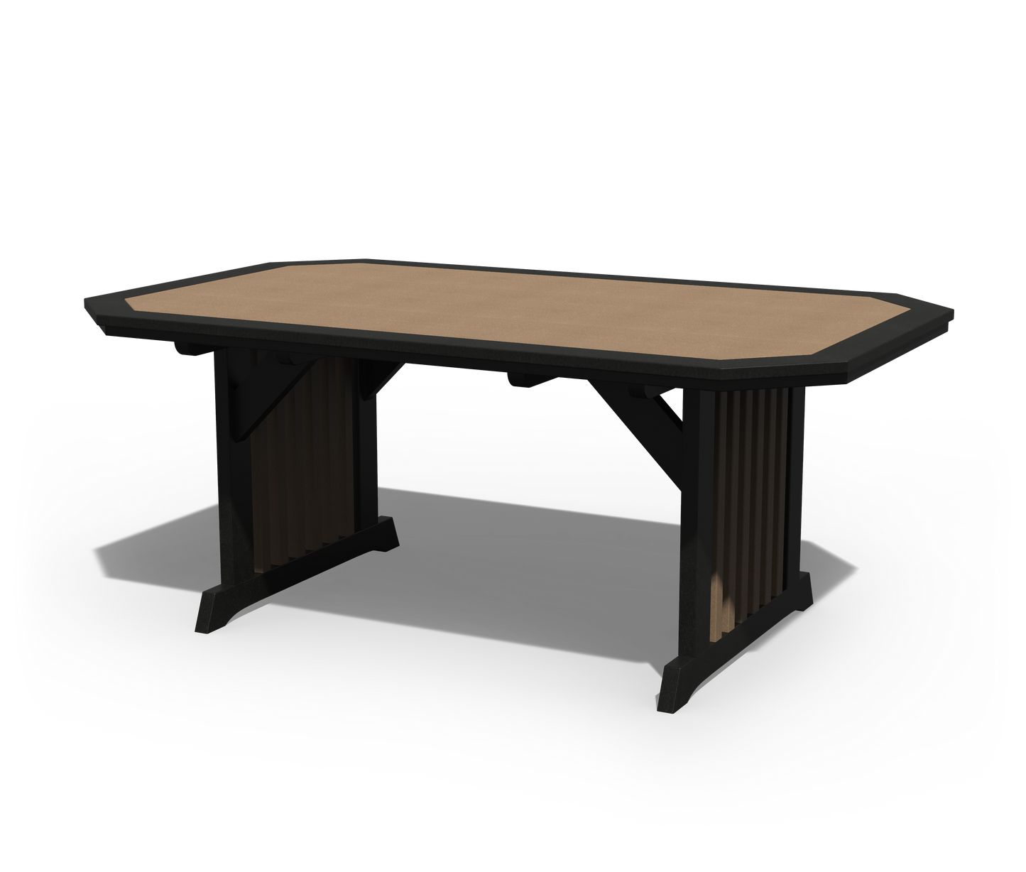 Patiova Recycled Plastic 4'x6' English Garden Dining Table - LEAD TIME TO SHIP 3 WEEKS