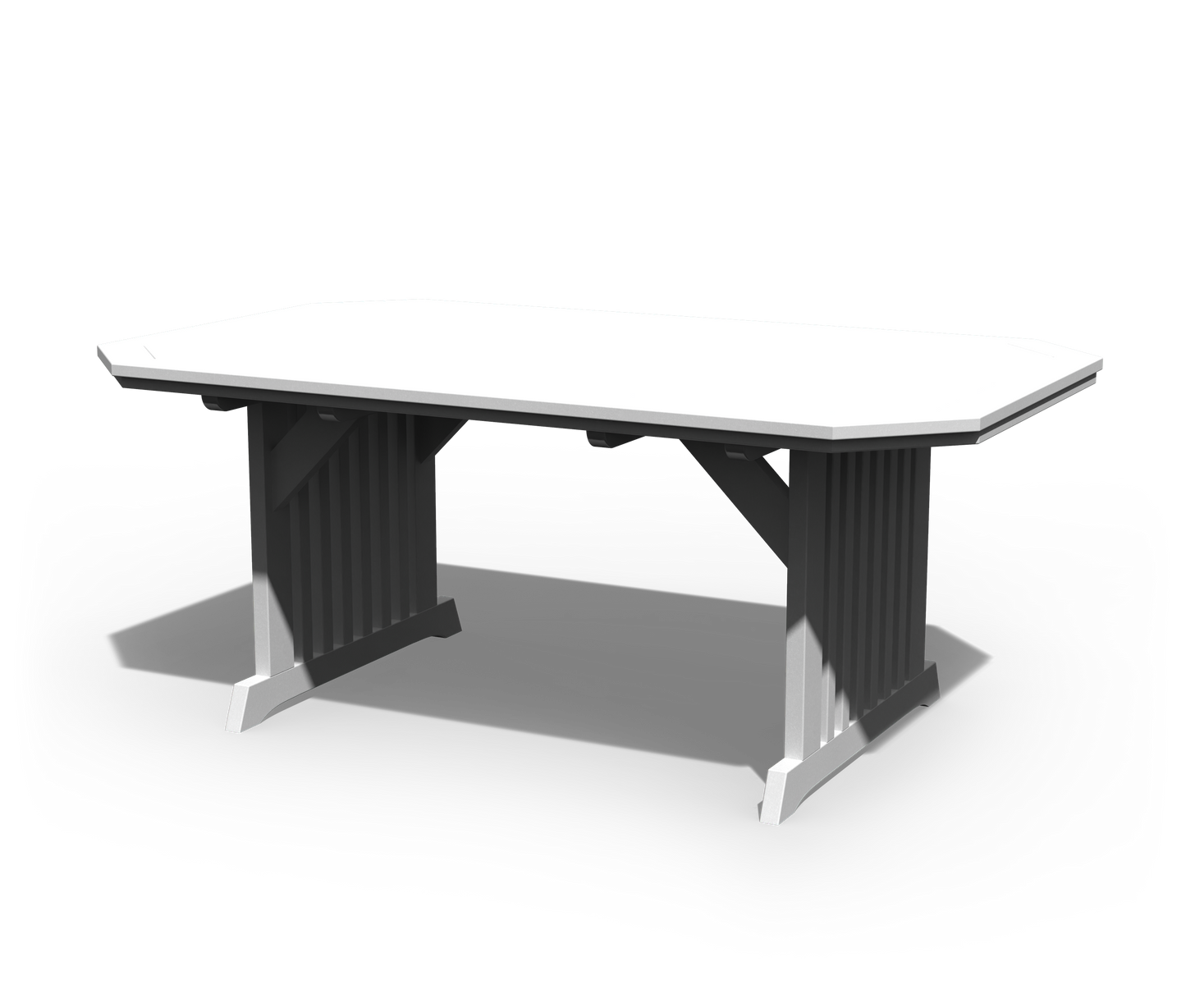 Patiova Recycled Plastic 4'x6' English Garden Dining Table - LEAD TIME TO SHIP 3 WEEKS