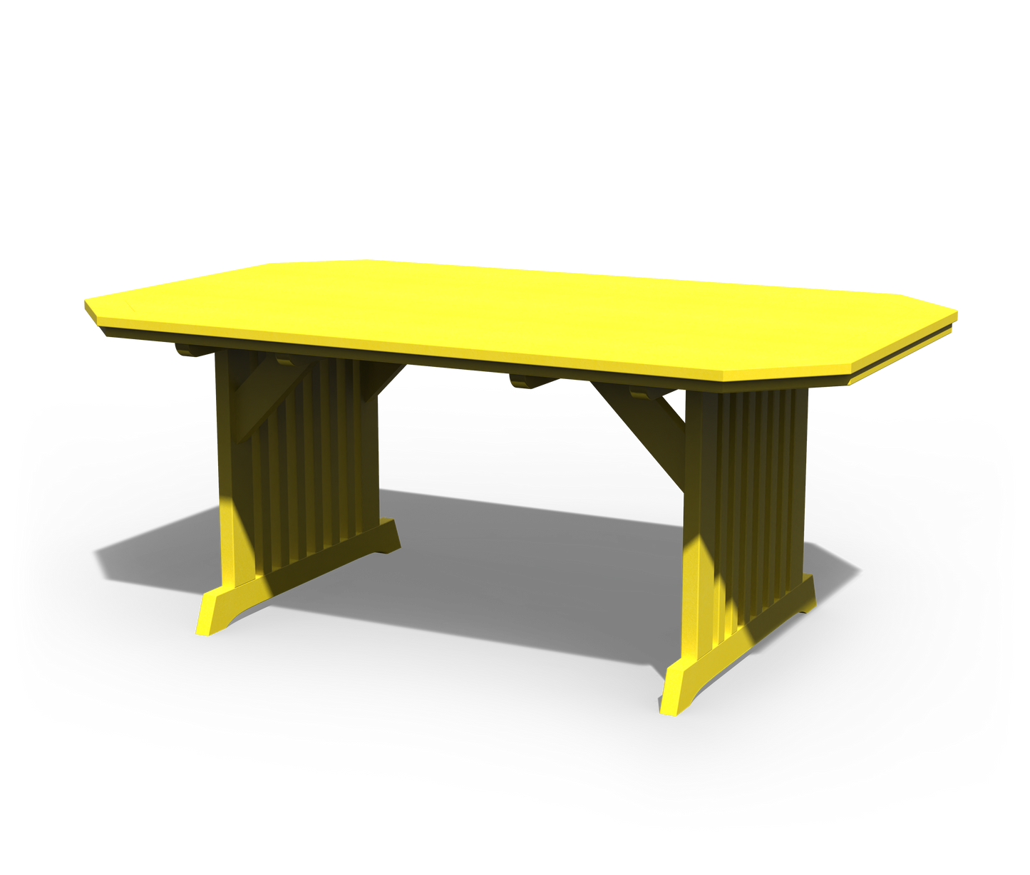 Patiova Recycled Plastic 4'x6' English Garden Dining Table - LEAD TIME TO SHIP 3 WEEKS