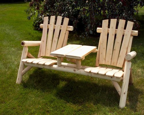 Moon Valley Rustic Tete-a-Tete Chair - LEAD TIME TO SHIP 2 WEEKS OR LESS