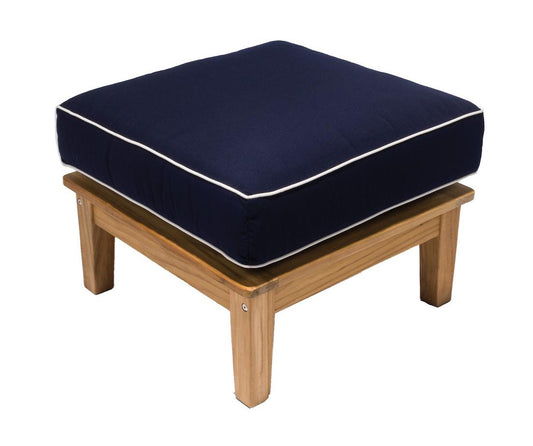 Royal Teak Collection Miami Outdoor Deep Seating Ottoman - SHIPS WITHIN 1 TO 2 BUSINESS DAYS