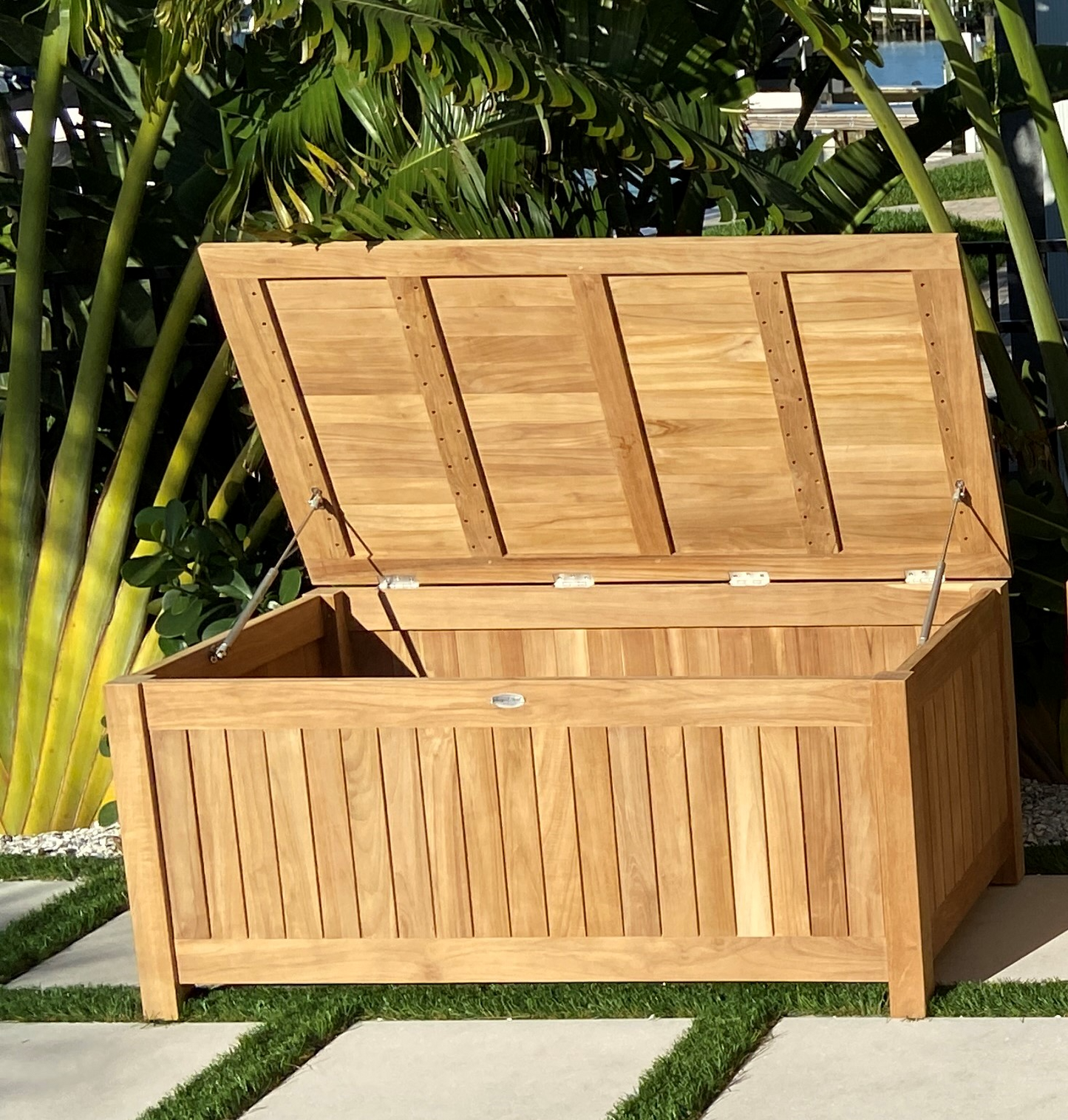 Royal Teak Collection Outdoor Storage Box - SHIPS WITHIN 1 TO 2 BUSINESS DAYS