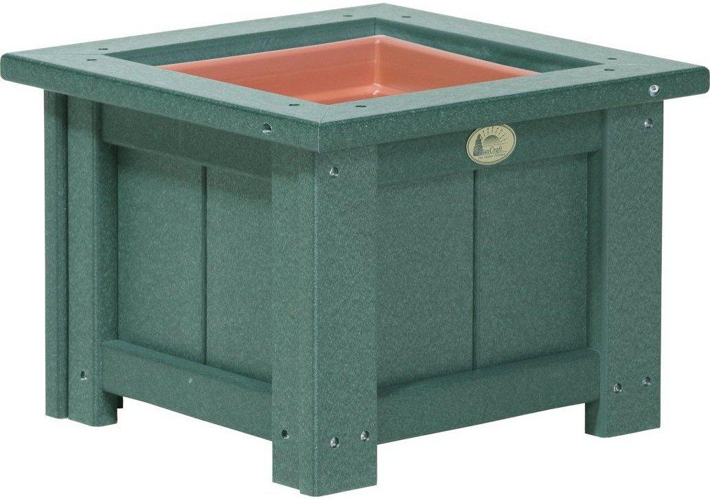 LuxCraft Recycled Plastic Classic 15" Square Planter - LEAD TIME TO SHIP 3 TO 4 WEEKS