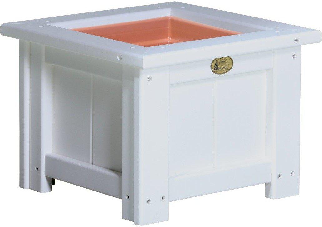 LuxCraft Recycled Plastic Classic 15" Square Planter - LEAD TIME TO SHIP 3 TO 4 WEEKS