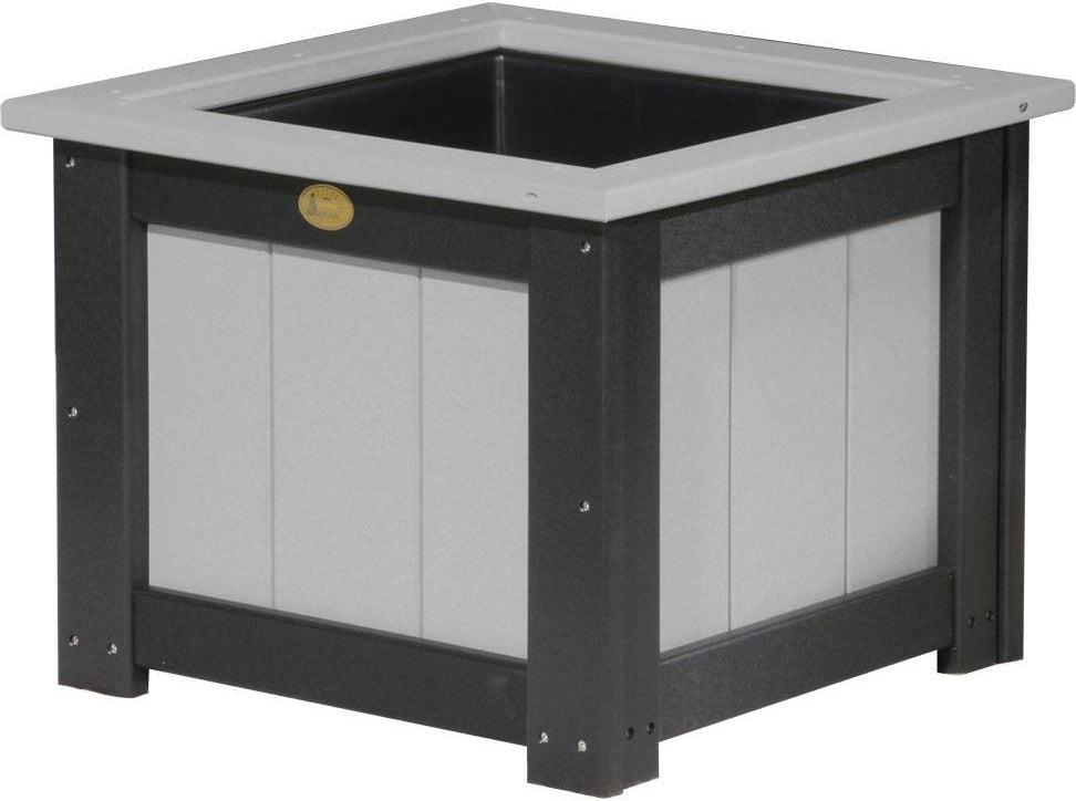 LuxCraft Recycled Plastic Classic 24" Square Planter - LEAD TIME TO SHIP 3 TO 4 WEEKS