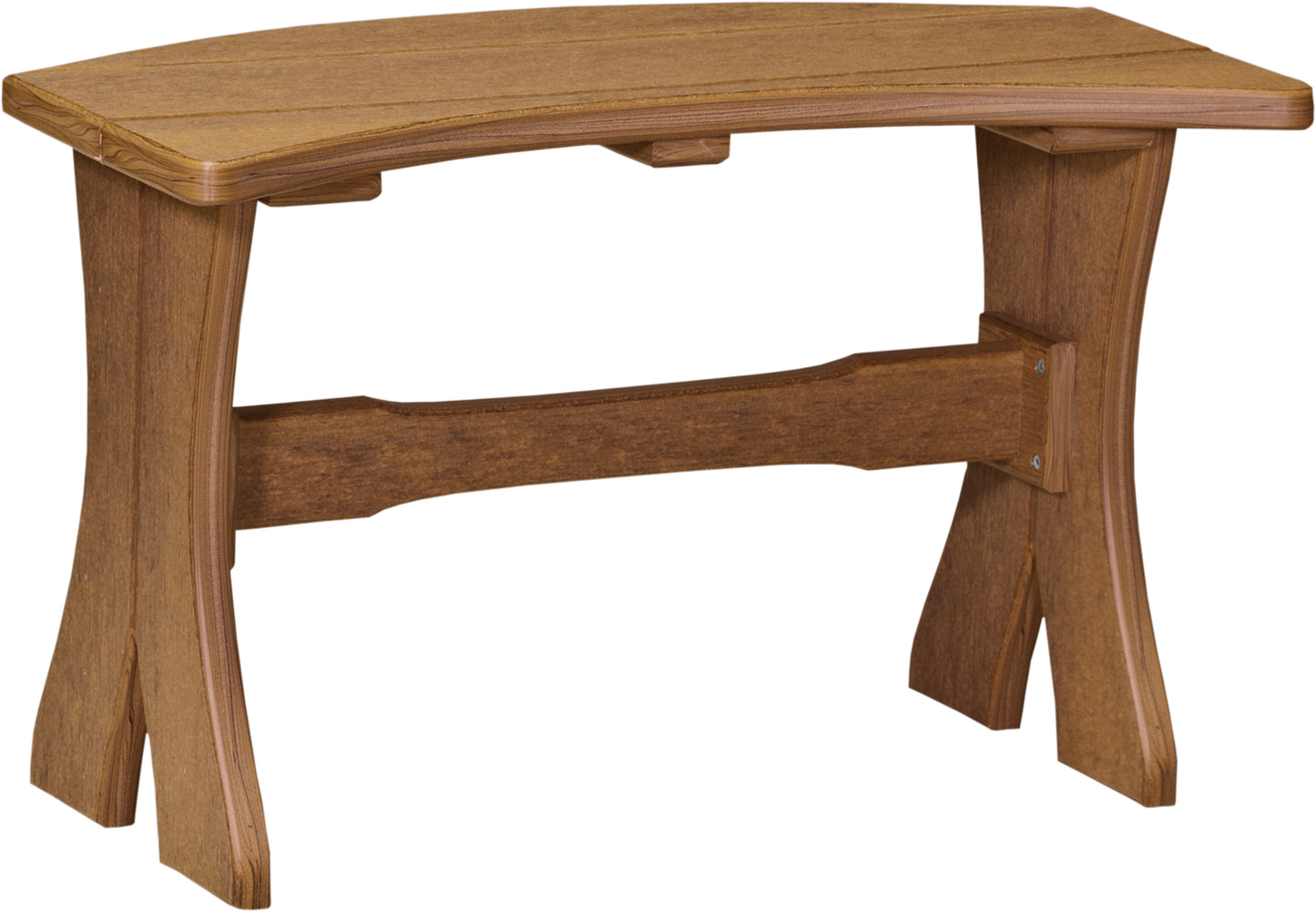 LuxCraft Recycled Plastic 28" Table Bench (DINING HEIGHT) - LEAD TIME TO SHIP 3 TO 4 WEEKS