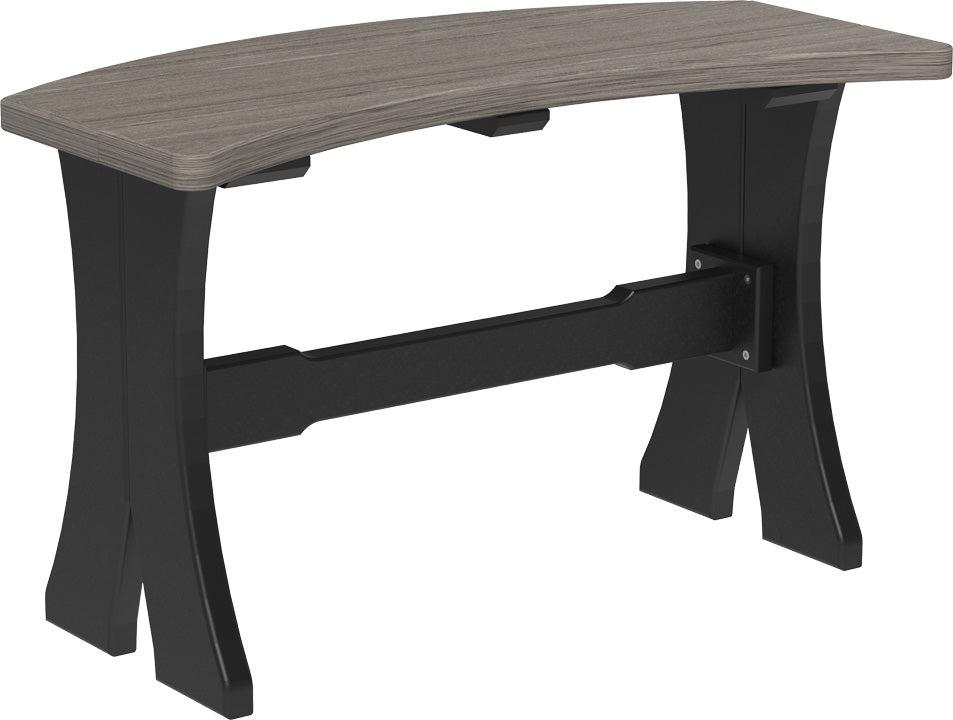 LuxCraft Recycled Plastic 28" Dining Height Table Bench - LEAD TIME TO SHIP 3 TO 4 WEEKS