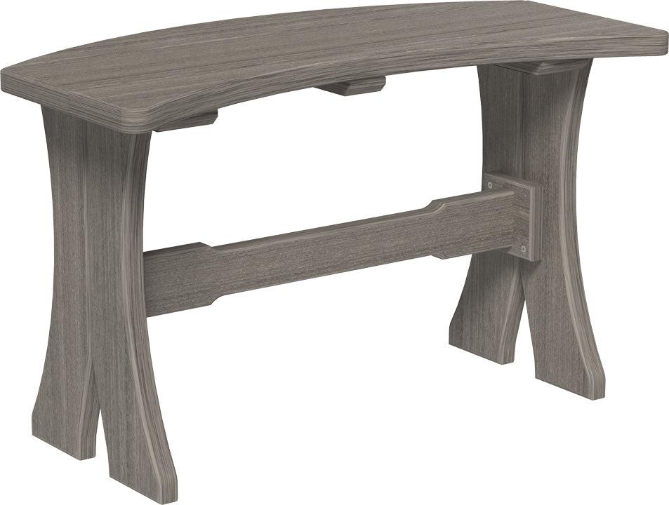 LuxCraft Recycled Plastic 28" Table Bench (DINING HEIGHT) - LEAD TIME TO SHIP 3 TO 4 WEEKS