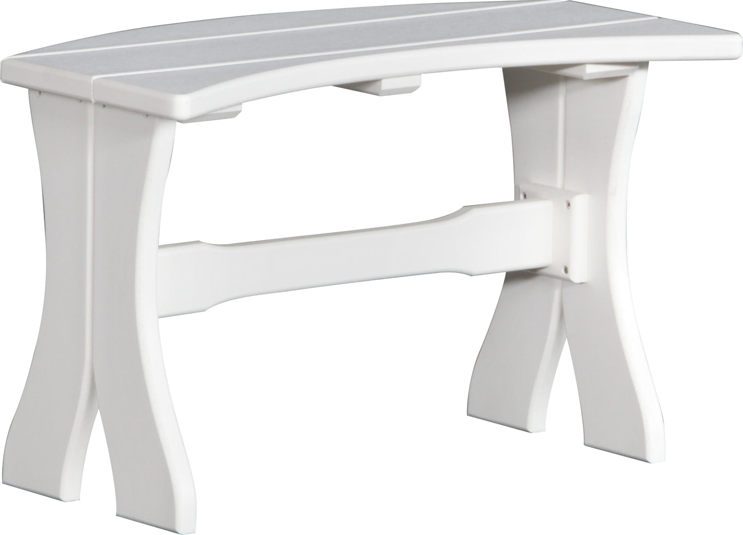 LuxCraft Recycled Plastic 28" Table Bench (DINING HEIGHT) - LEAD TIME TO SHIP 3 TO 4 WEEKS