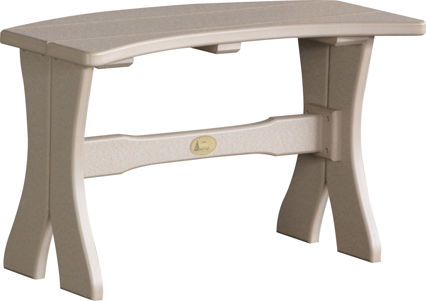 LuxCraft Recycled Plastic 28" Table Bench (DINING HEIGHT) - LEAD TIME TO SHIP 3 TO 4 WEEKS