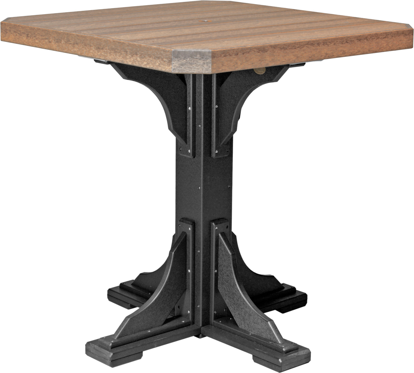 LuxCraft Recycled Plastic 41" Square Bar Height Table - LEAD TIME TO SHIP 3 TO 4 WEEKS