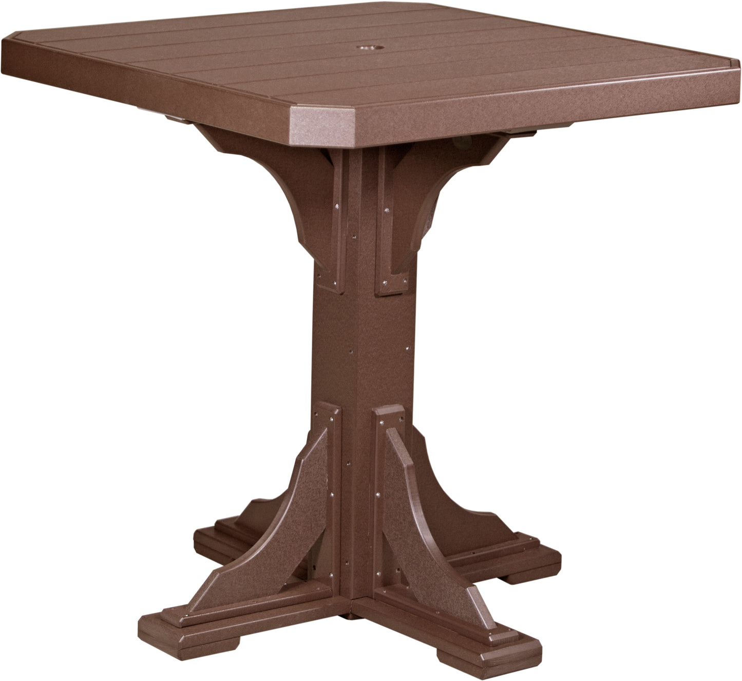 LuxCraft Recycled Plastic 41" Square Table (BAR HEIGHT)- LEAD TIME TO SHIP 3 TO 4 WEEKS