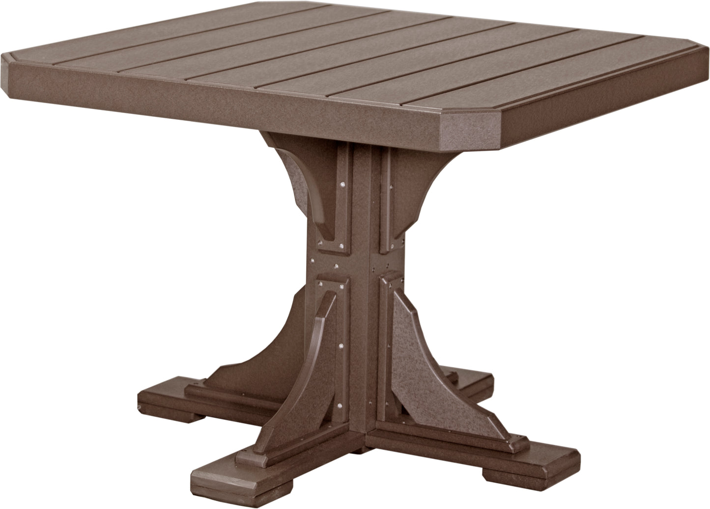 LuxCraft Recycled Plastic 41" Square Dining Height Table - LEAD TIME TO SHIP 3 TO 4 WEEKS